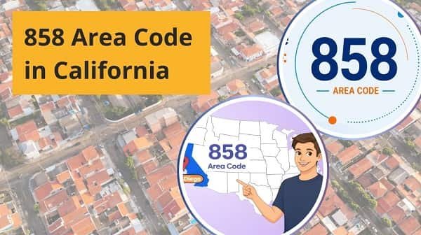 858 Area Code in California